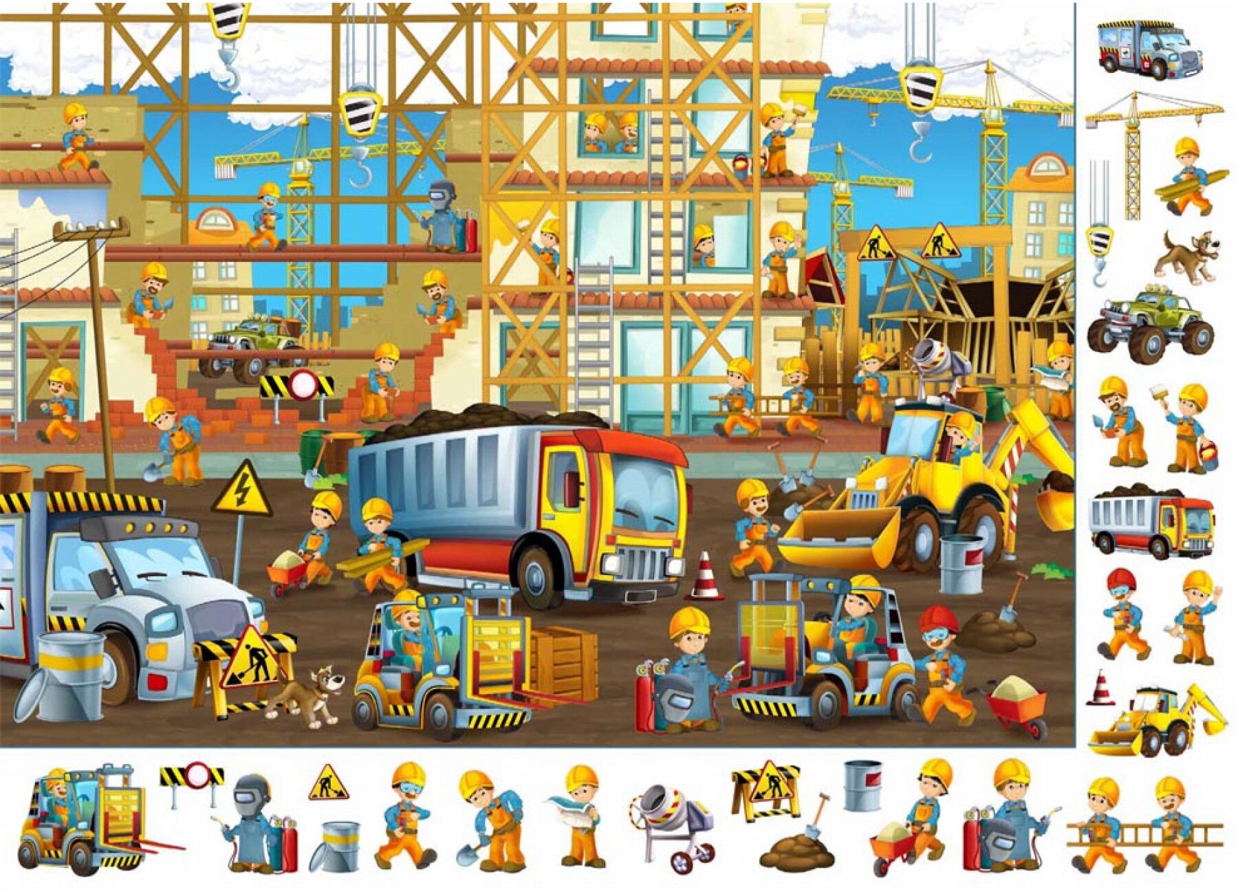 Книга-картонка Великий віммельбух. У місті. Crystal Book. - фото 3