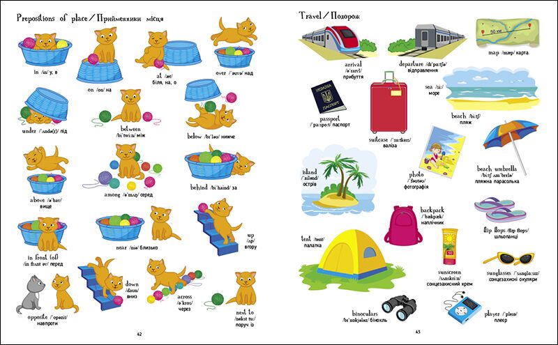 Книжка англійських слів у малюнках Основний словник початкової школи Коваль Н. Н. АРТ - фото 5