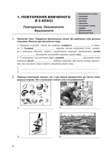 Робочий зошит Українська мова 6 клас Частина 1 НУШ За програмою Н.Б. Голуб О.М. Горошкіної Авт: Онатій А. Ткачука Т. Вид-во: Богдан - фото 5