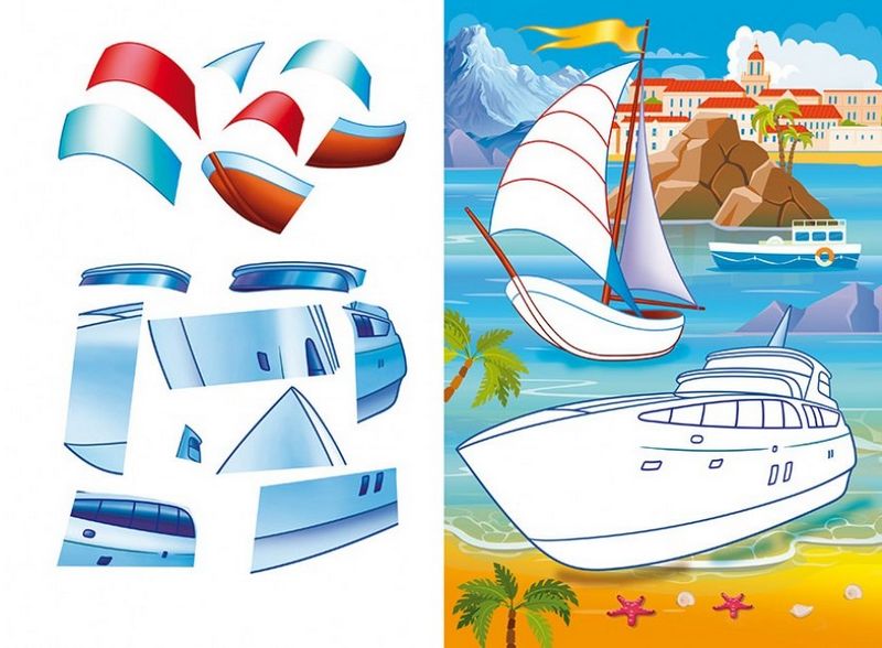 Аплікації для малят. Мотоцикл - фото 3