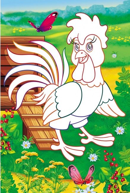 Аплікації для малят. Півник - фото 5