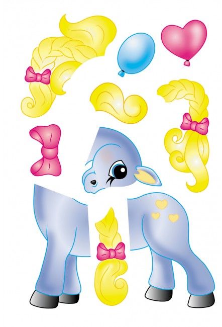 Аплікації для малят. Поні - фото 2