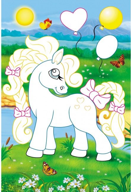 Аплікації для малят. Поні - фото 3