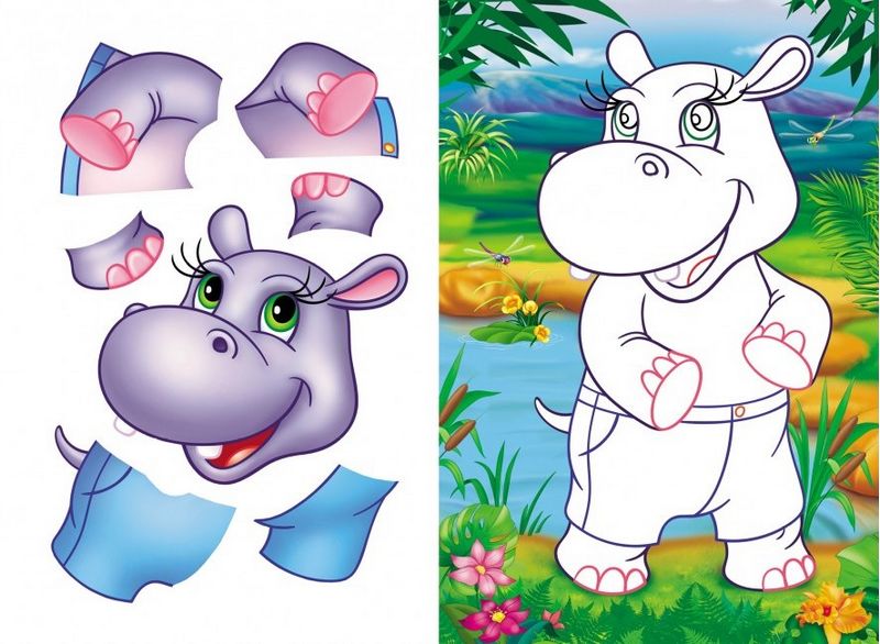 Аплікації для малят. Тигр - фото 4