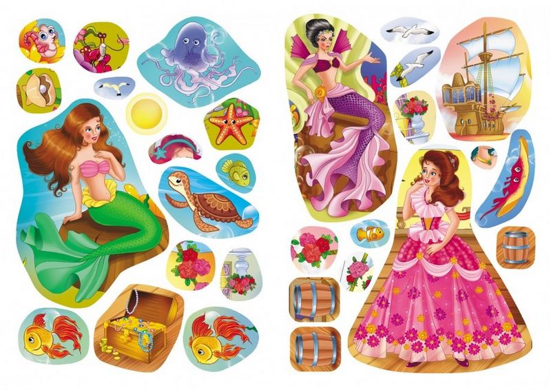 Казки з наліпками. Русалонька - фото 6