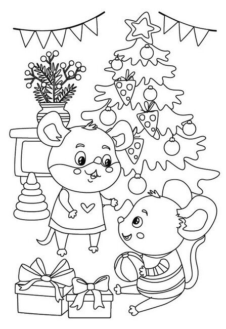 Зимові розмальовки з наліпками. Різдво в лісі - фото 3