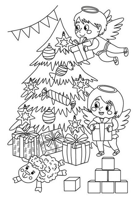 Зимові розмальовки з наліпками. Різдво в місті - фото 3