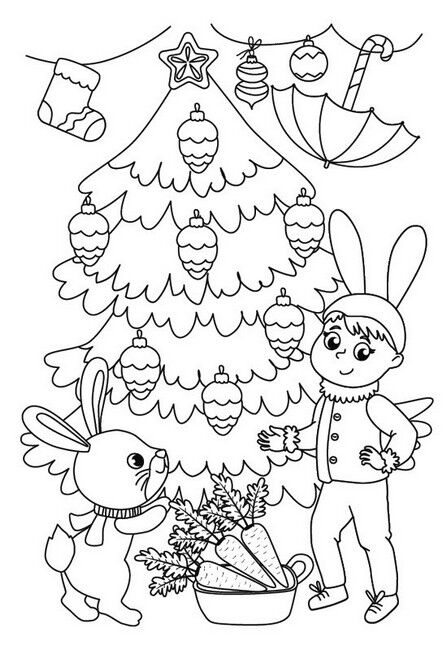 Зимові розмальовки з наліпками. Різдвяний маскарад - фото 3