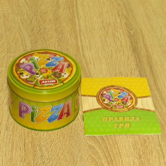 Pizza. Настільна гра (металевий тубус) - фото 2