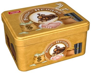 Купи-Продай. Карткова гра (бляшана коробка) Купи-Продай. Карткова гра (бляшана коробка) - Подарунок до Різдва