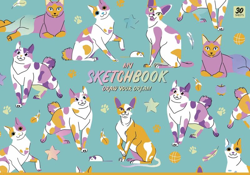 Альбом для малювання 30 аркушів А4 SKETCHBOOK - фото 1