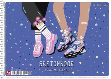 Альбом для малювання на спіралі, A4 30 арк. Стар. Альбом для малювання на спіралі, A4 30 арк. Стар. - Альбоми для малювання