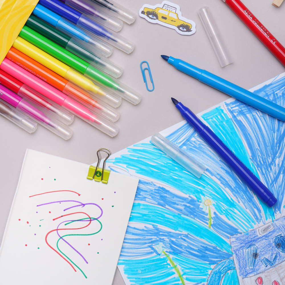 Фломастери конічні 12 кольорів - фото 3