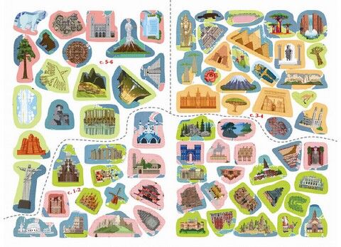 Атлас чудес світу з багаторазовими наліпками - фото 4