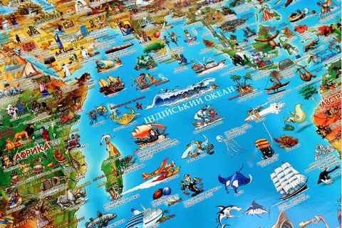 Дитяча карта світу - фото 6