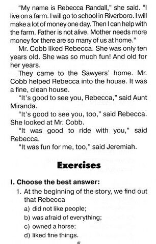 Читаю англійською Ребекка з ферми «Сонячний струмок» / Rebecca of Sunnybrook Farm Кейт Дуглас Віттін (Elementary А1/А2) Вид-во: Арій - фото 5