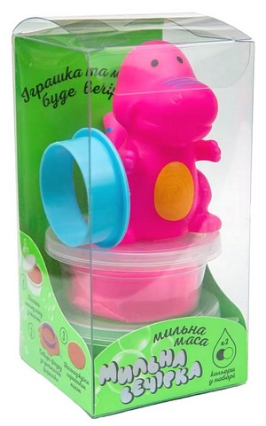 Набір для творчості. Мильна вечірка. Рожевий динозавр вид: Strateg - фото 1