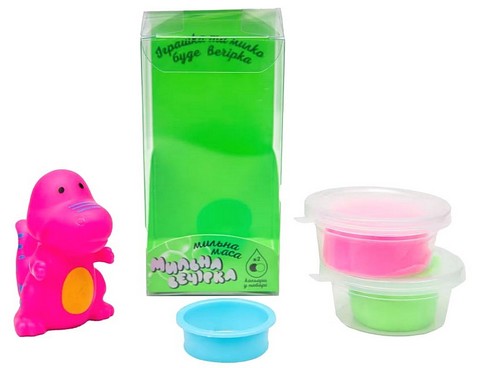 Набір для творчості. Мильна вечірка. Рожевий динозавр вид: Strateg - фото 2