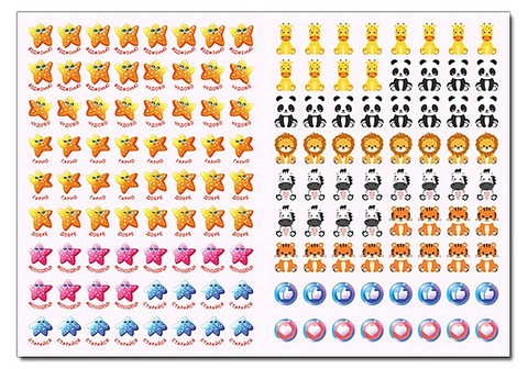 100% наліпок. Наліпки-оцінки. Синя - фото 2