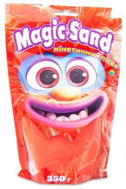 Magic sand. Кінетичний пісок в пакеті червоний, 350 г Magic sand. Кінетичний пісок в пакеті червоний, 350 г