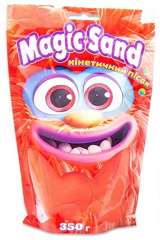 Magic sand. Кінетичний пісок в пакеті червоний, 350 г - фото 1