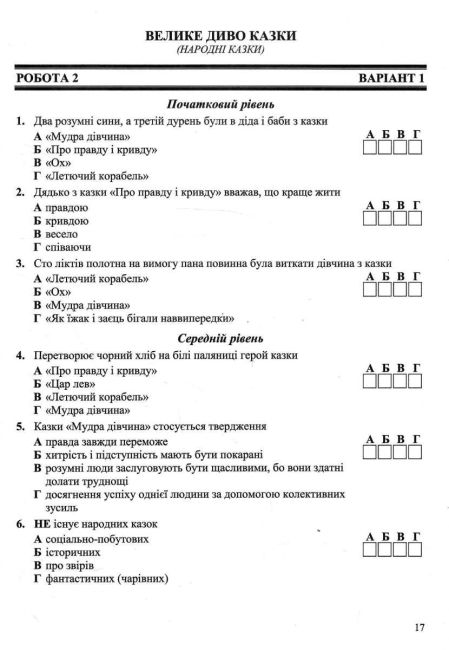 Діагностувальні роботи Українська література 5 клас НУШ Авт: Витвицька С. Вид-во: Підручники і посібники - фото 4