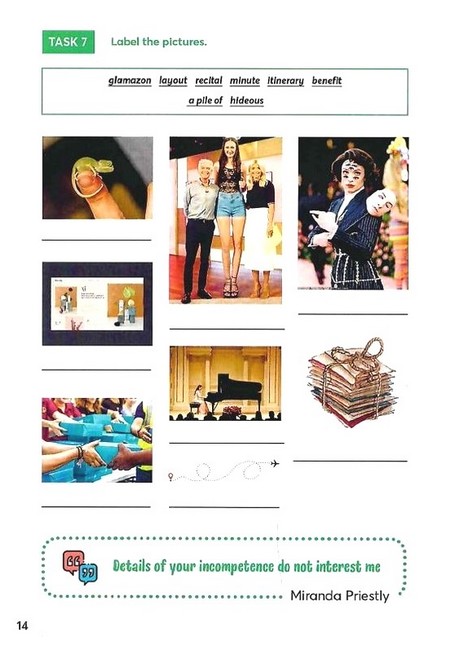 The Devil wears Prada. Воркбук для вивчення англійської мови по фільмах. Рівень C1 - фото 6