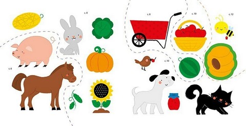 Мої перші слова з наліпками. На фермі - фото 4