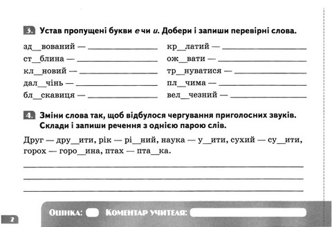 Діагностувальні картки Українська мова 4 клас НУШ Авт: М. Вашуленко С. Дубовик Вид-во: Освіта - фото 4