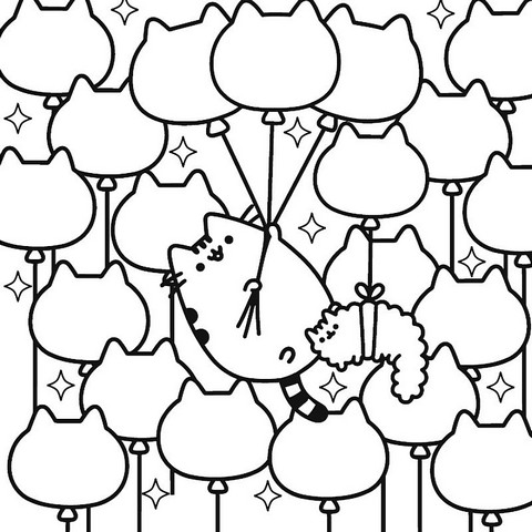 Розмальовка Pusheen - фото 7