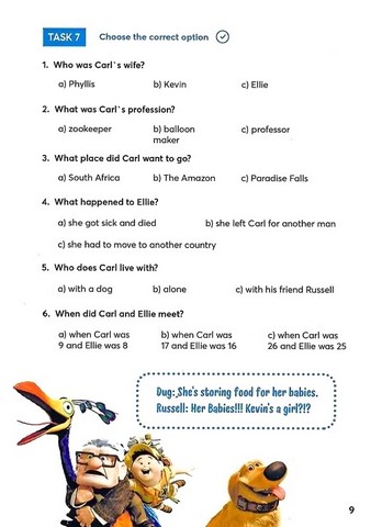 Up. Воркбук для вивчення англійської мови по мультфільмах. Рівень A2 - фото 7