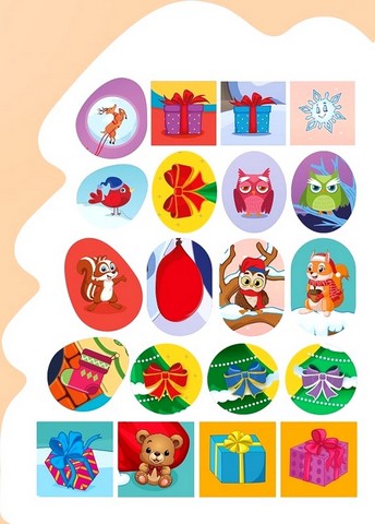 Зима з наліпками. Ялинка для єнотика - фото 4