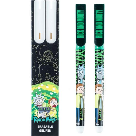 Ручка гелева пиши-стирай Kite Rick and Morty RM24-069, синя, 2 шт. у пеналі - фото 1