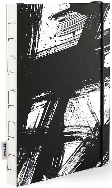 Скетчбук Штрихи гуаші хаотичні чорно-білий - фото 2
