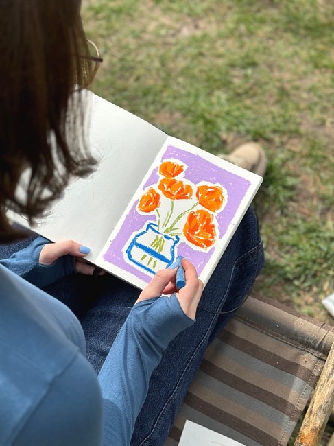 Скетчбук Штрихи гуаші діагональні жовто-чорний - фото 7