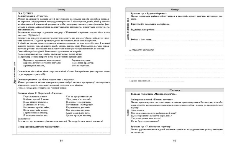 Розгорнутий календарний план. Молодший вік. Квітень - фото 5