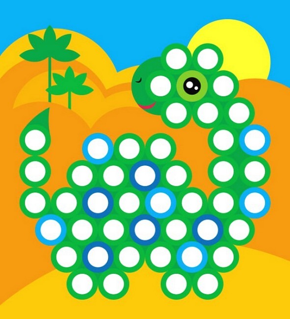 Мозаїка з наліпок. Кружечки. Для дітей від 4 років - фото 4