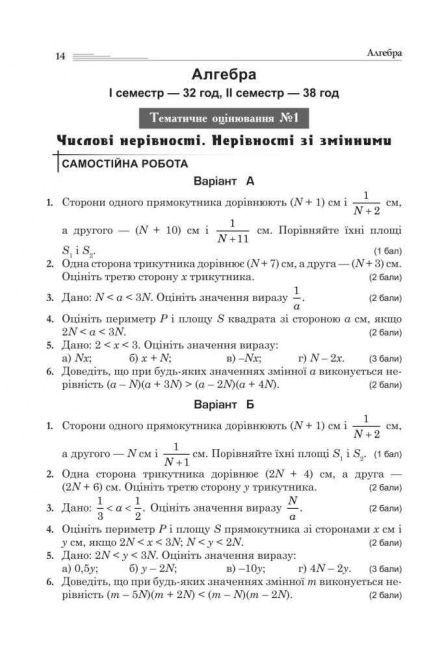 Багатоваріантні самостійні та контрольні роботи Алгебра Геометрія 9 клас Авт: С.П. Цуренко Вид-во: Богдан - фото 4
