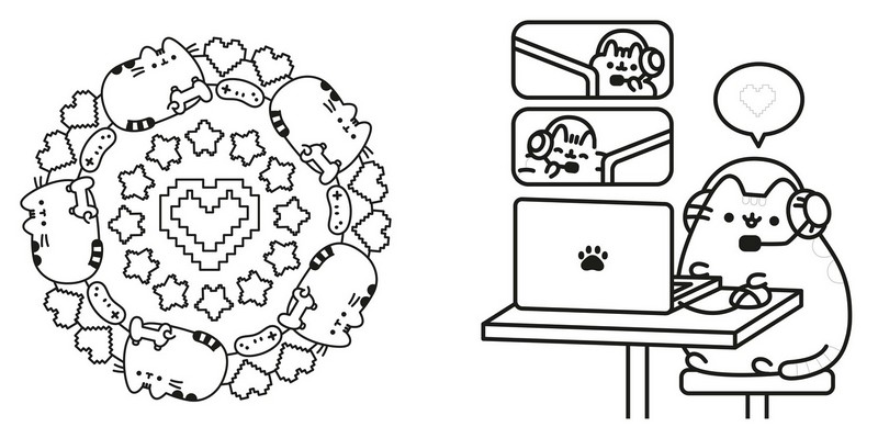 Наймиліша розмальовка Pusheen Розфарбовуй і грай Авт: Клер Белтон Вид-во: ARTBOOKS - фото 4