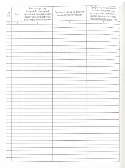 Журнал реєстрації інструктажів з питань пожежної безпеки ПЕТ - фото 3