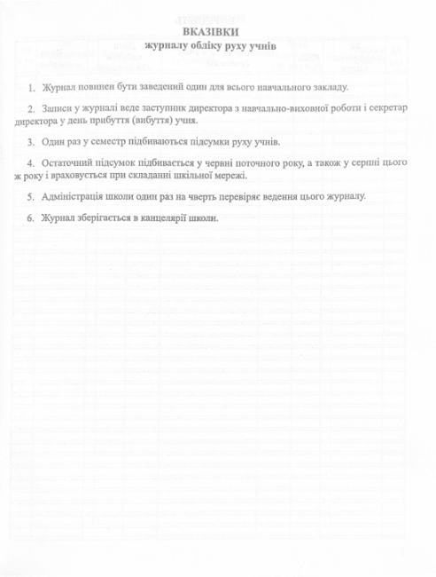 Журнал обліку руху учнів ПЕТ - фото 2