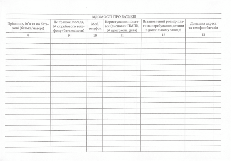 Журнал прибуття (вибуття) дітей дошкільного закладу ПЕТ - фото 4