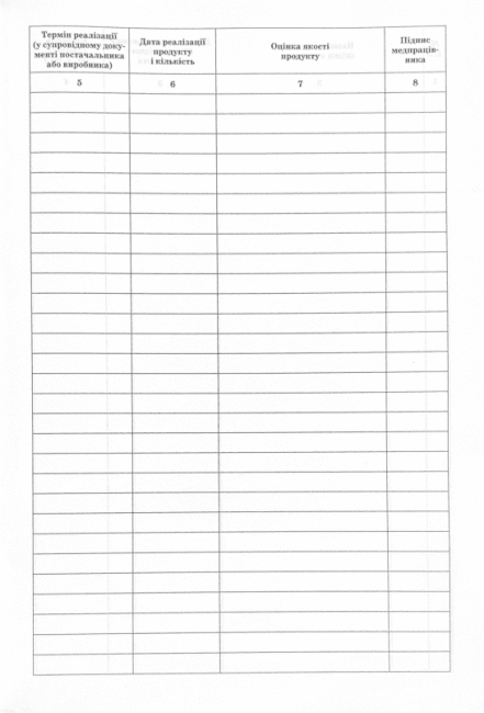 Журнал бракеражу сирих продуктів ПЕТ - фото 5