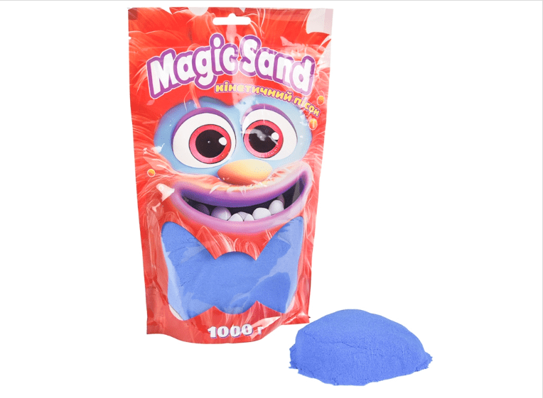 Magic sand Кінетичний пісок синій в пакеті, 1000 г - фото 1