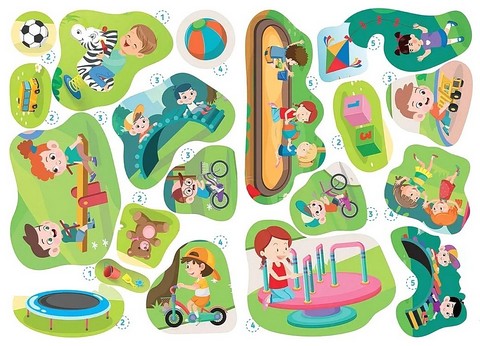 Доповни малюнки наліпками На дитячому майданчику Авт: Катерина Шаповалова Вид-во: Талант - фото 3