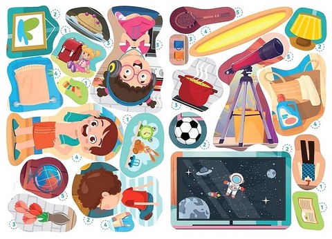 Доповни малюнки наліпками У будинку Авт: Катерина Шаповалова Вид-во: Талант - фото 3