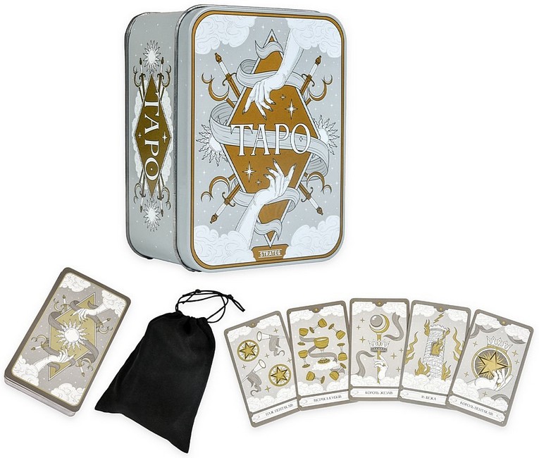 Гадальні карти Таро в жерстяній коробці Вид-во: Strateg - фото 2