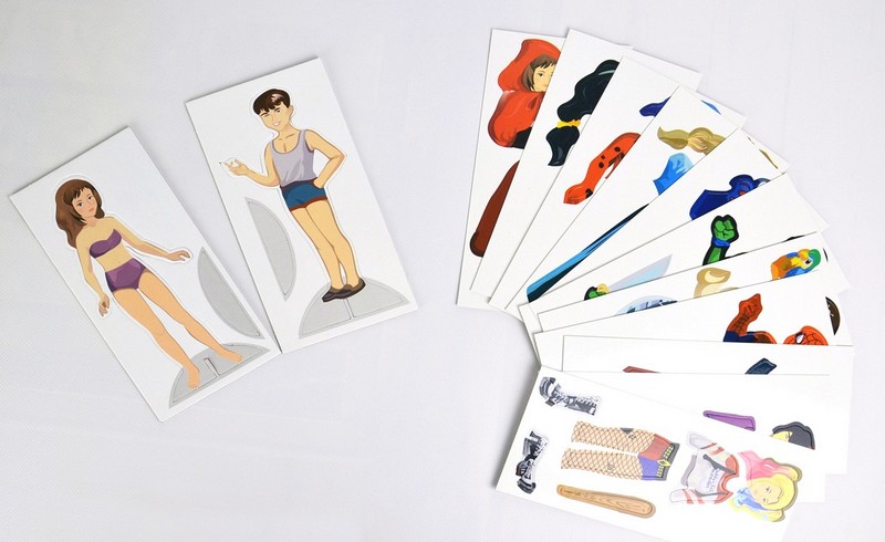 Одягалка Персонажі Гра навчальна з багаторазовими наліпками Вид-во: Умняшка - фото 7