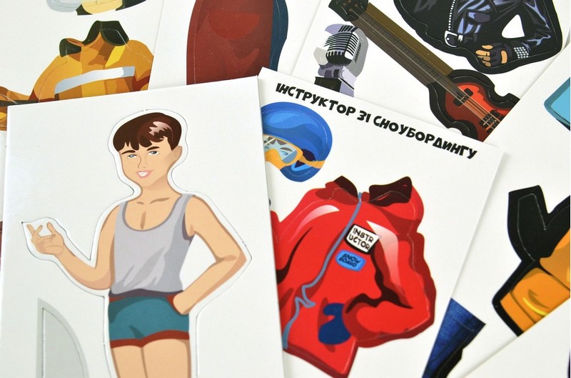 Одягалка Профессії Гра навчальна з багаторазовими наліпками Вид-во: Умняшка - фото 7