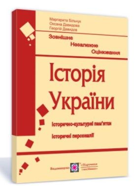 Історія України Підготовка до ЗНО 2022 Історично-культурні пам'ятки Історичні персоналії Більчук М. Підручники і посібники - ЗНО НМТ 2026